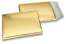 Envelopes almofadados de plástico metalizado ECO - dourado 180 x 250 mm | Envelopesonline.pt