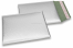 Envelopes almofadados de plástico metalizado mate ECO - prateado 180 x 250 mm | Envelopesonline.pt