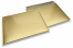 Envelopes almofadados de plástico metalizado mate ECO - dourado 320 x 425 mm | Envelopesonline.pt