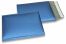 Envelopes almofadados de plástico metalizado mate ECO - azul escuro 180 x 250 mm | Envelopesonline.pt
