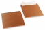 Envelopes madrepérola coloridos cobre - 170 x 170 mm | Envelopesonline.pt