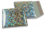 Envelopes de bolhas de plástico metalizado ECO - prateado holográfico 165 x 165 mm | Envelopesonline.pt