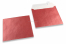 Envelopes madrepérola coloridos vermelho - 155 x 155 mm | Envelopesonline.pt