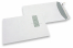 Envelopes com janela, branco, 220 x 312 mm (EA4), janela à esquerda 40 x 110 mm, posição da janela 20 mm do esquerda e 50 mm do cima, 120 gramas, fecho autocolante, peso unit. aprox. 18 g. | Envelopesonline.pt