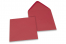 Envelopes de cartões de felicitações coloridos - Vermelho escuro, 155 x 155 mm | Envelopesonline.pt