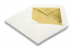 Envelopes brancos marfim forrados -  forro dourado | Envelopesonline.pt