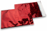 Envelopes coloridos de folha metalizada - Vermelho holográfico 162 x 229 mm | Envelopesonline.pt
