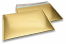 Envelopes almofadados de plástico metalizado ECO - dourado 320 x 425 mm | Envelopesonline.pt