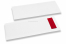 Sacos porta-talheres branco sem incição + vermelho guardanapos | Envelopesonline.pt