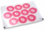 Selos para envelope de nascimento - pés cor-de-rosa | Envelopesonline.pt