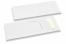 Sacos porta-talheres branco com incição + branco guardanapos | Envelopesonline.pt