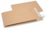 Envelopes com bolsa reforçados com fundo em V - castanho | Envelopesonline.pt