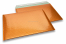 Envelopes almofadados de plástico metalizado ECO - cor de laranja 320 x 425 mm | Envelopesonline.pt