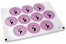 Selos para envelope de batizado - mi bautizo rosa com corações | Envelopesonline.pt