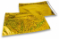 Envelopes de folha metalizada coloridos - Dourado holográfico 229 x 324 mm | Envelopesonline.pt