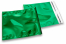 Envelopes coloridos de folha metalizada - Verde 220 x 220 mm | Envelopesonline.pt