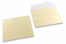 Envelopes madrepérola coloridos champanhe - 155 x 155 mm | Envelopesonline.pt