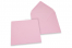 Envelopes de cartões de felicitações coloridos - Cor-de-rosa claro, 155 x 155 mm | Envelopesonline.pt