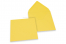 Envelopes de cartões de felicitações coloridos - Amarelo açafrão, 155 x 155 mm | Envelopesonline.pt