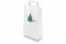 Sacos de alças dobradas de Natal branco - Árvore de Natal verde | Envelopesonline.pt