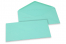 Envelopes de cartões de felicitações coloridos - Turquesa, 110 x 220 mm | Envelopesonline.pt