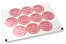 Selos para envelope de comunh&atilde;o - la mia prima comunione rosa com grinalda branca | Envelopesonline.pt
