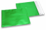 Envelopes coloridos de película metalizada mate - Verde 165 x 165 mm | Envelopesonline.pt
