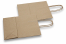 Sacos de papel com alças torcidas - castanho listrado, 180 x 80 x 220 mm, 90 gr | Envelopesonline.pt