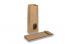 Saco de papel com fundo bloco castanho - 105 x 65 x 298 mm com janela, 500 ml | Envelopesonline.pt
