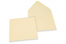 Envelopes de cartões de felicitações coloridos - Branco marfim, 155 x 155 mm | Envelopesonline.pt