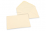  Envelopes de cartões de felicitações coloridos - Branco marfim, 125 x 175 mm | Envelopesonline.pt