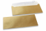 Envelopes madrepérola coloridos dourado - 110 x 220 mm | Envelopesonline.pt