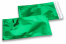 Envelopes coloridos de folha metalizada - Verde 114 x 229 mm | Envelopesonline.pt