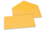 Envelopes de cartões de felicitações coloridos - Amarelo-dourado, 110 x 220 mm | Envelopesonline.pt