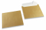 Envelopes madrepérola coloridos dourado - 155 x 155 mm | Envelopesonline.pt
