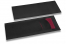 Sacos porta-talheres preto com incição + vermelho bordô guardanapos | Envelopesonline.pt