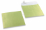 Envelopes madrepérola coloridos verde lima - 170 x 170 mm | Envelopesonline.pt