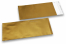 Envelopes coloridos de película metalizada mate - Dourado 110 x 220 mm | Envelopesonline.pt