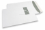 Envelopes com janela, branco, 240 x 340 mm (EC4), janela à esquerda 45 x 110 mm, posição da janela 25 mm do esquerda e 70 mm do cima, 120 gramas, fecho autocolante, peso unit. aprox. 21 g. | Envelopesonline.pt