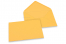 Envelopes de cartões de felicitações coloridos - Amarelo dourado, 133 x 184 mm | Envelopesonline.pt