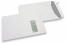 Envelopes com janela, branco, 229 x 324 mm (C4), janela à direita 40 x 110 mm, posição da janela 20 mm do direita e 60 mm do cima, 120 gramas, fecho autocolante, peso unit. aprox. 20 g. | Envelopesonline.pt