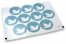 Selos para envelope de batizado - azul com pomba branca | Envelopesonline.pt