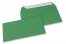 Envelopes de papel coloridos - Verde escuro, 110 x 220 mm | Envelopesonline.pt