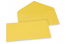  Envelopes de cartões de felicitações coloridos - Amarelo açafrão, 110 x 220 mm | Envelopesonline.pt