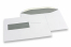 Envelopes com janela, branco, 162 x 229 mm (C5), janela à esquerda 40 x 110 mm, posição da janela 20 mm do esquerda e 72 mm do baixo, 90 gramas, fecho com goma, peso unit. aprox. 7 g. | Envelopesonline.pt