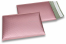Envelopes almofadados de plástico metalizado mate ECO - rosa dourado 180 x 250 mm | Envelopesonline.pt