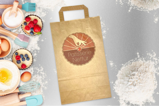  Sacos de papel com alças dobradas | Envelopesonline.pt