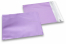 Envelopes coloridos de película metalizada mate - Lilás 165 x 165 mm | Envelopesonline.pt