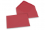 Envelopes de cartões de felicitações coloridos - Vermelho, 125 x 175 mm | Envelopesonline.pt