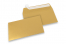 Envelopes de papel coloridos - Dourado metalizado, 114 x 162 mm | Envelopesonline.pt
